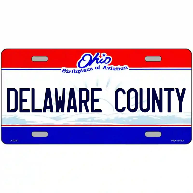 Delaware County Ohio Metal Sign