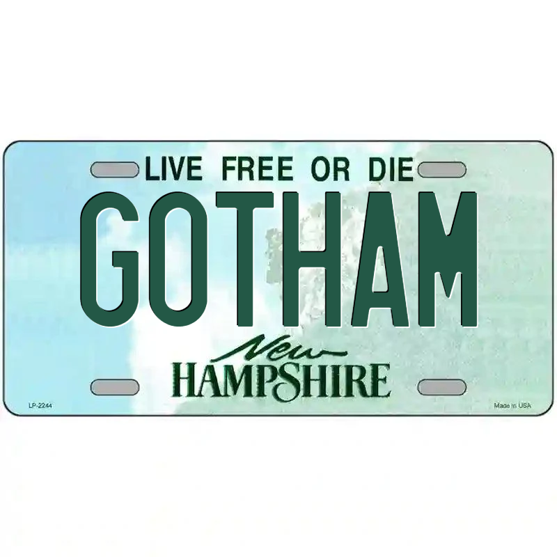 Gotham New Hampshire Metal Sign