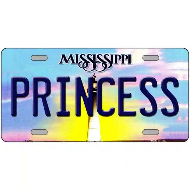 Princess Mississippi Metal Sign