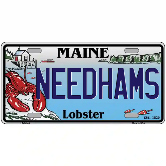 Needhams Maine Lobster Metal Sign