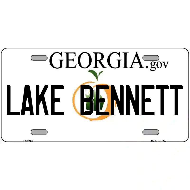 Lake Bennett Georgia Metal Sign