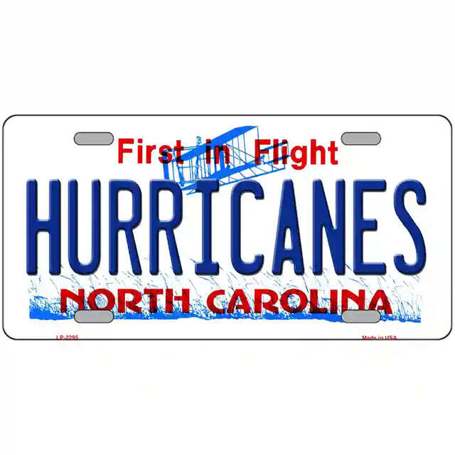 Hurricanes North Carolina Metal Sign