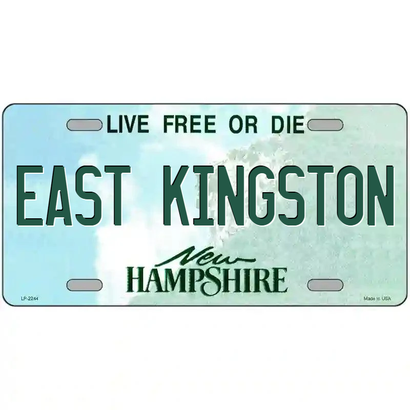 East Kingston New Hampshire Metal Sign