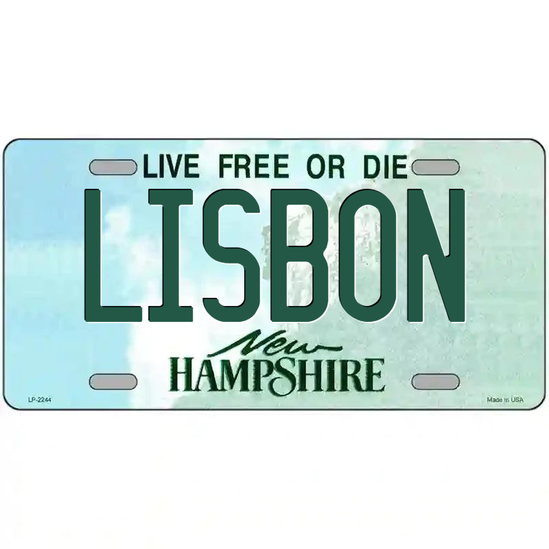 Lisbon New Hampshire Metal Sign