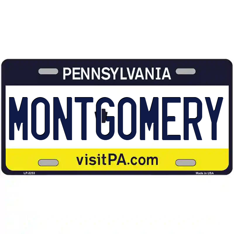 Montgomery Pennsylvania Metal Sign