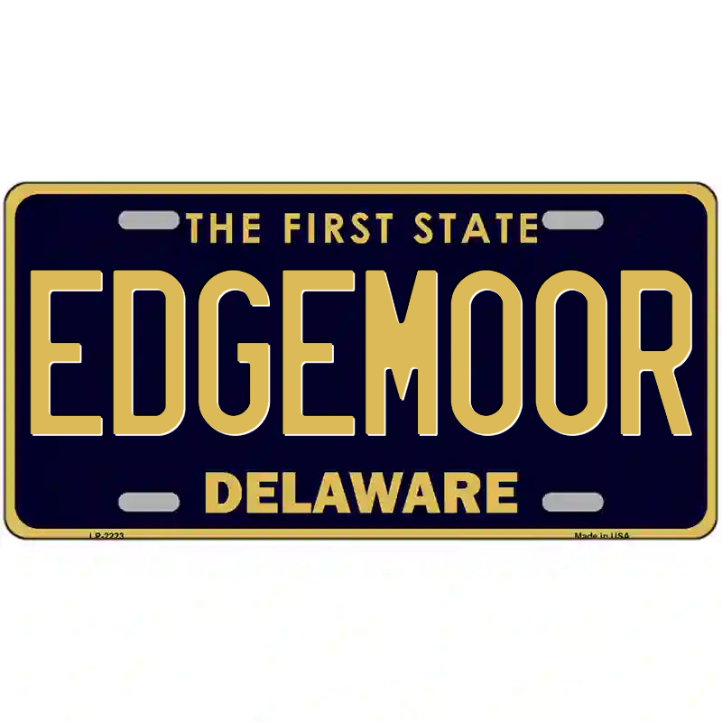 Edgemoor Delaware Metal Sign