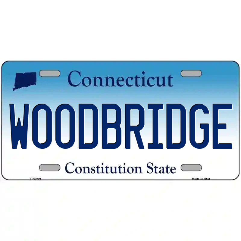 Woodbridge Connecticut Metal Sign