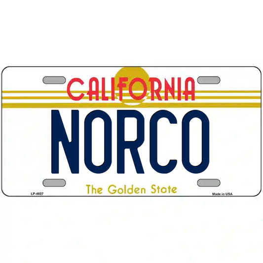 Norco California Metal Sign