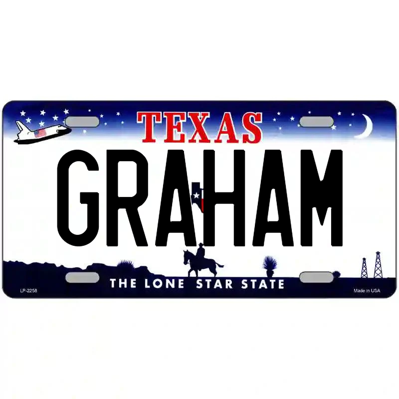 Graham Texas Metal Sign