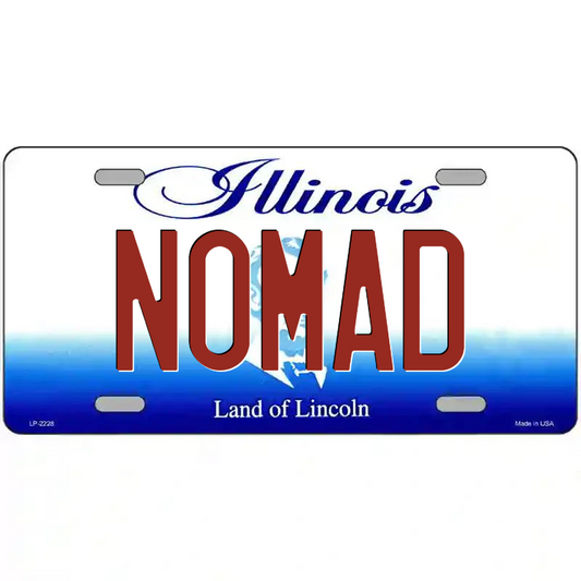 Nomad Illinois Metal Sign