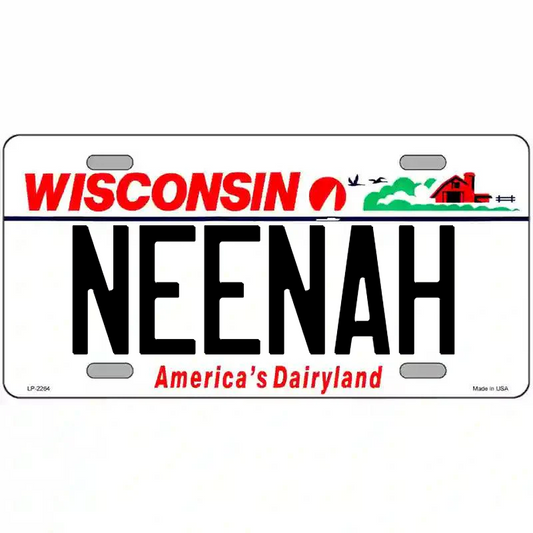 Neenah Wisconsin Metal Sign