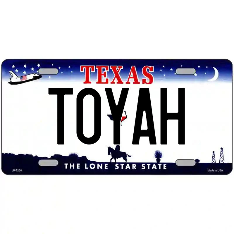 Toyah Texas Metal Sign