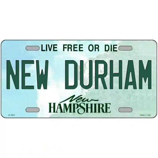 New Durham New Hampshire Metal Sign