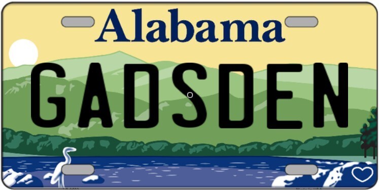 Gadsden Alabama Metal Sign