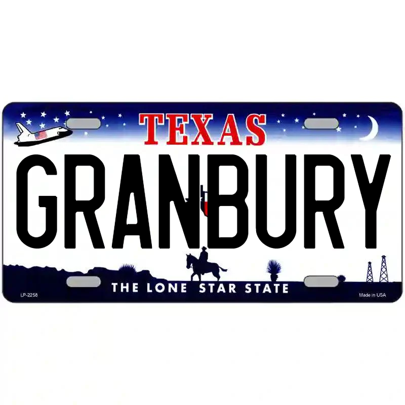 Granbury Texas Metal Sign