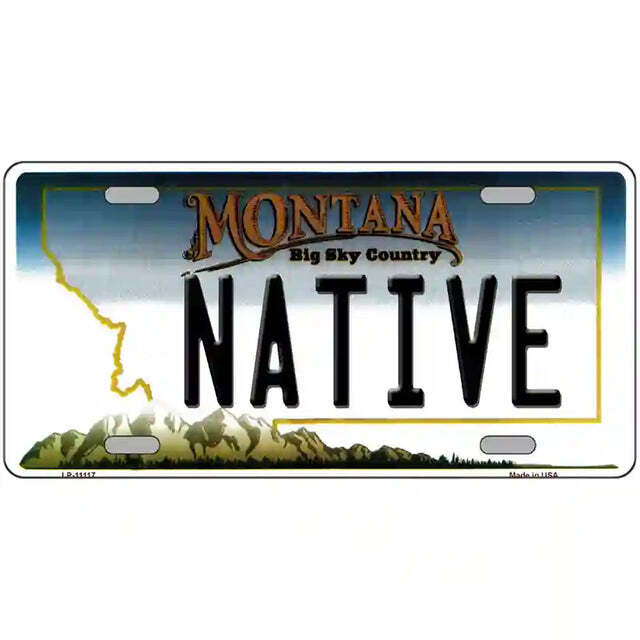 Native Montana Metal Sign