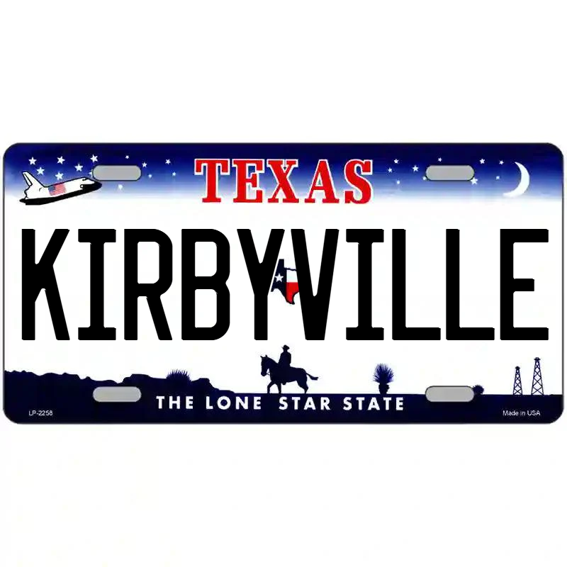 Kirbyville Texas Metal Sign