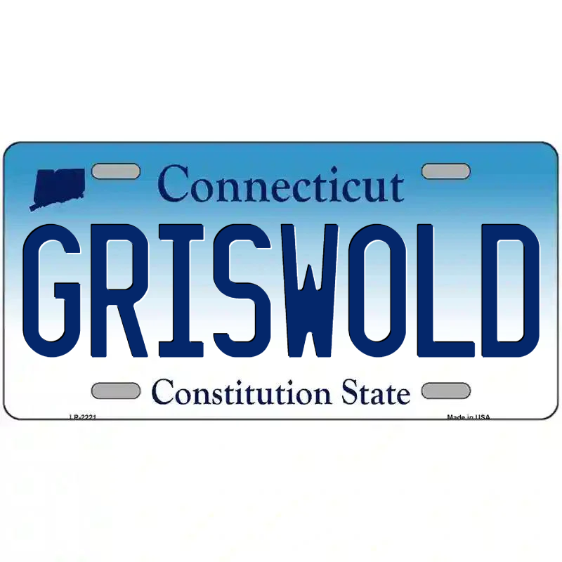 Griswold Connecticut Metal Sign