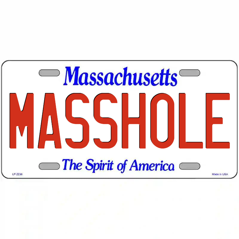 Masshold Massachusetts Metal Sign