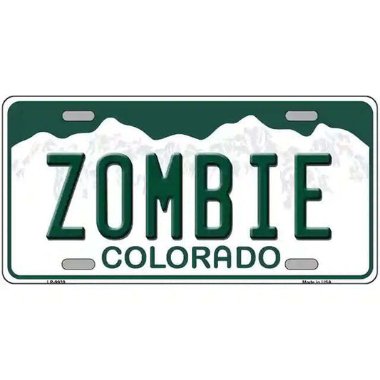 Zombie Colorado Metal Sign