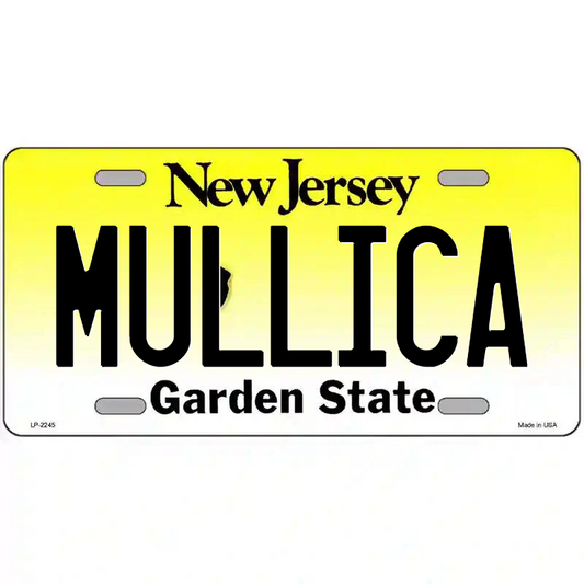 Mullica New Jersey Metal Sign