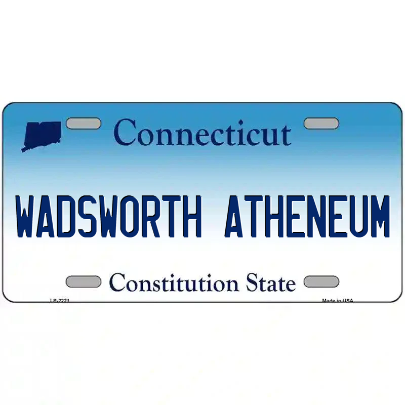 Wadsworth Atheneum Connecticut Metal Sign