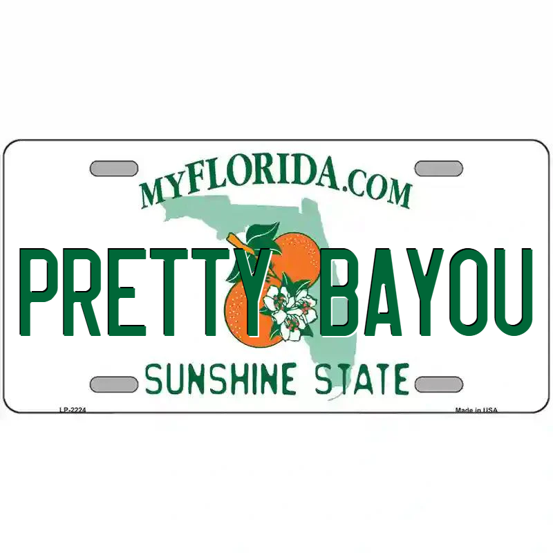 Pretty Bayou Florida Metal Sign