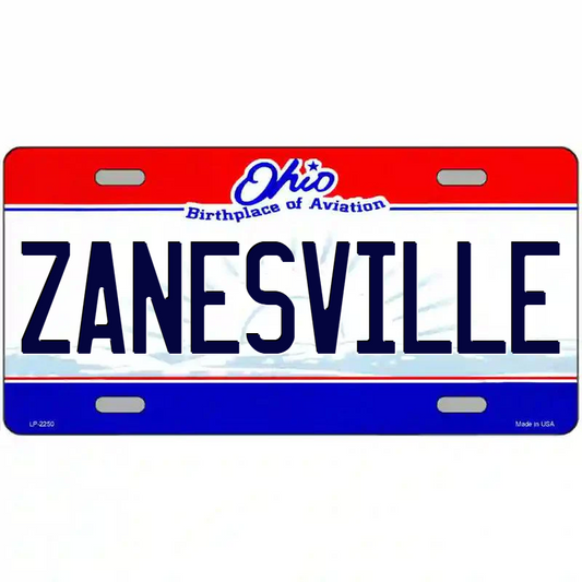 Zanesville Ohio Metal Sign