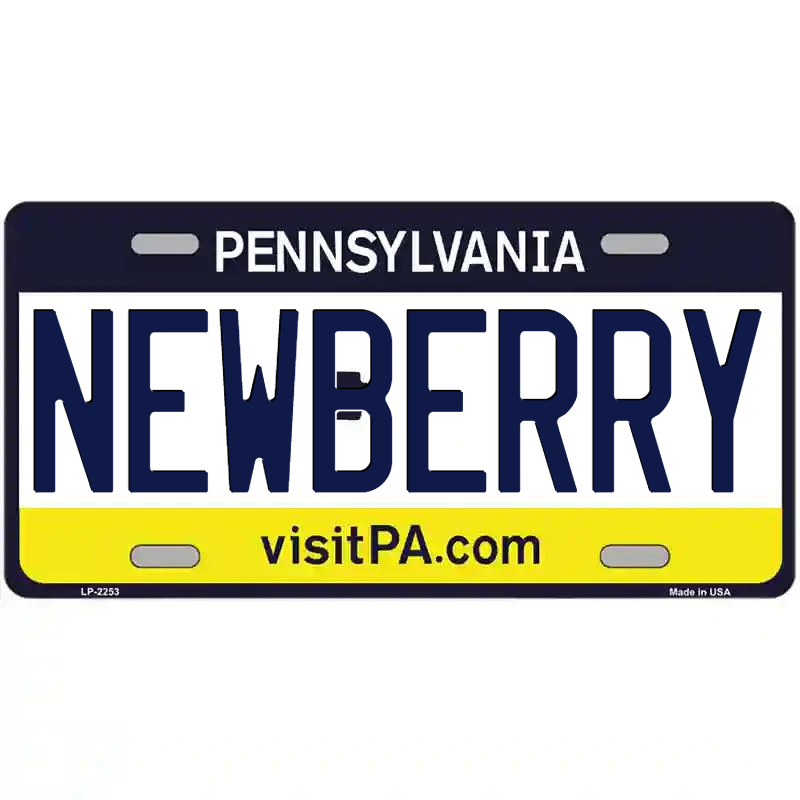 Newberry Pennsylvania Metal Sign