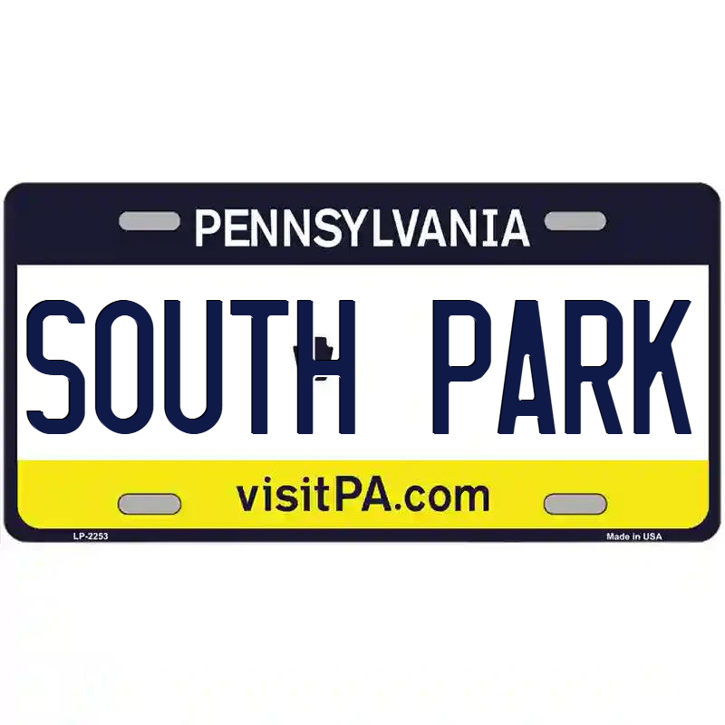 South Park Pennsylvania Metal Sign
