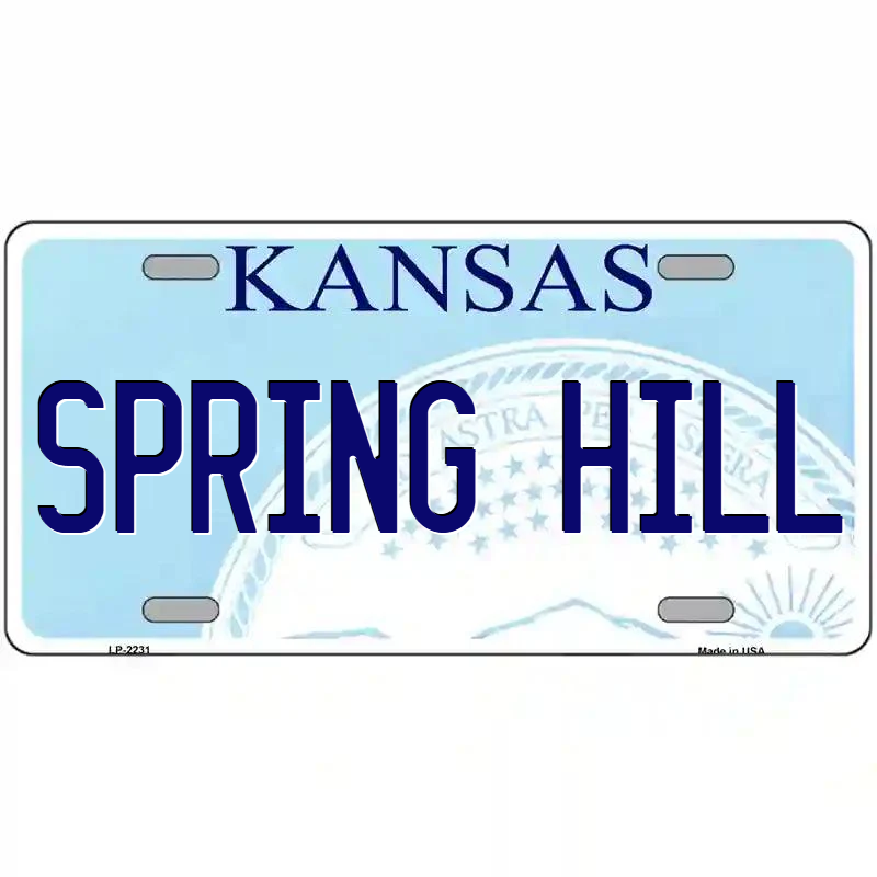 Spring Hill Kansas Metal Sign