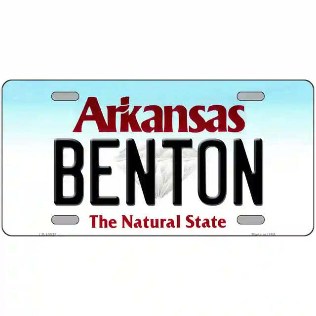 Benton Arkansas Metal Sign
