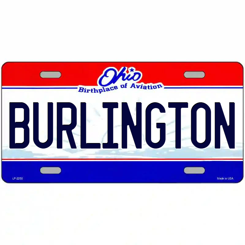 Burlington Ohio Metal Sign