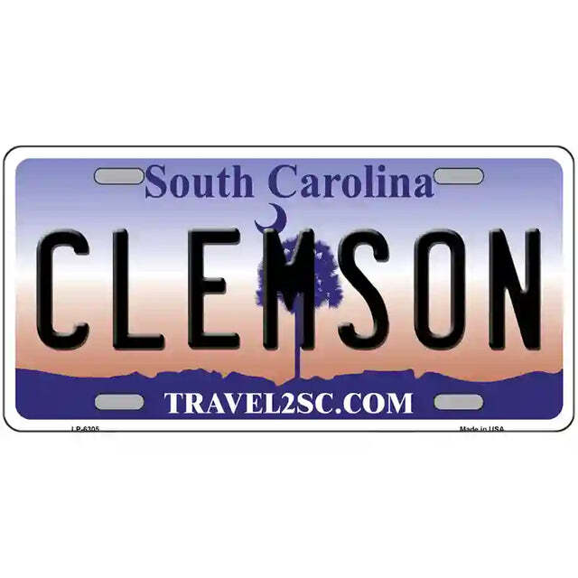Clemson South Carolina Metal Sign