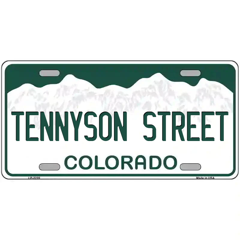 Tennyson Street Colorado Metal Sign