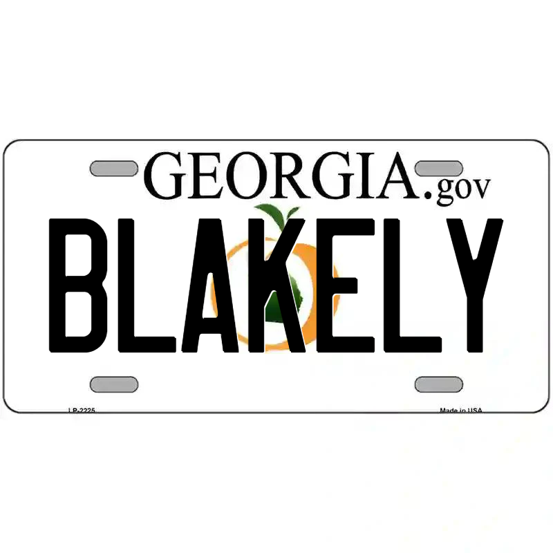 Blakely Georgia Metal Sign
