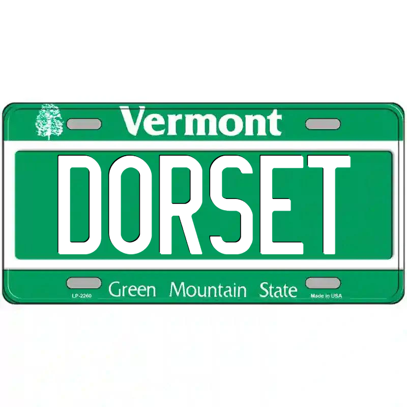 Dorset Vermont Metal Sign