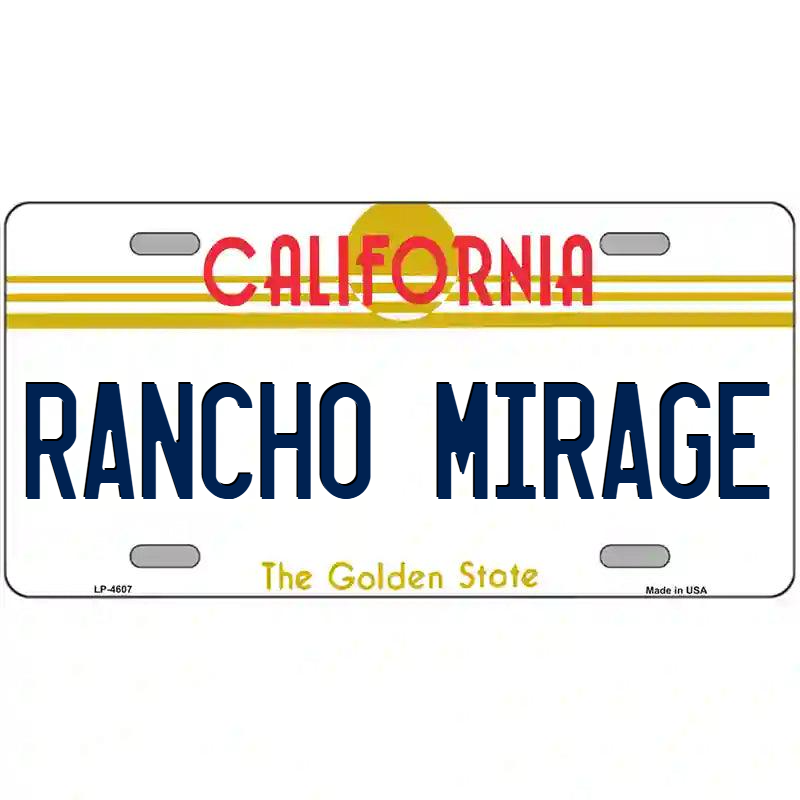 Rancho Mirage California Metal Sign