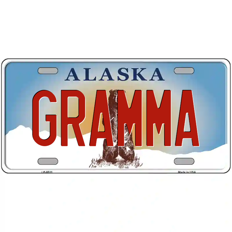 Gramma Alaska Metal Sign