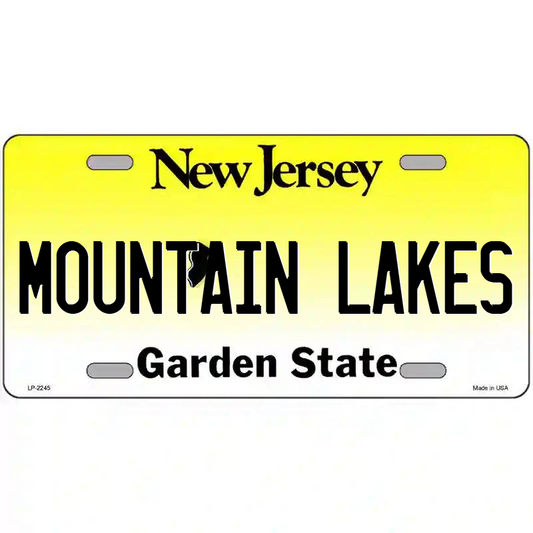Mountain Lakes New Jersey Metal Sign