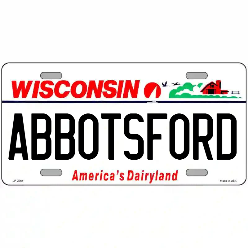 Abbotsford Wisconsin Metal Sign