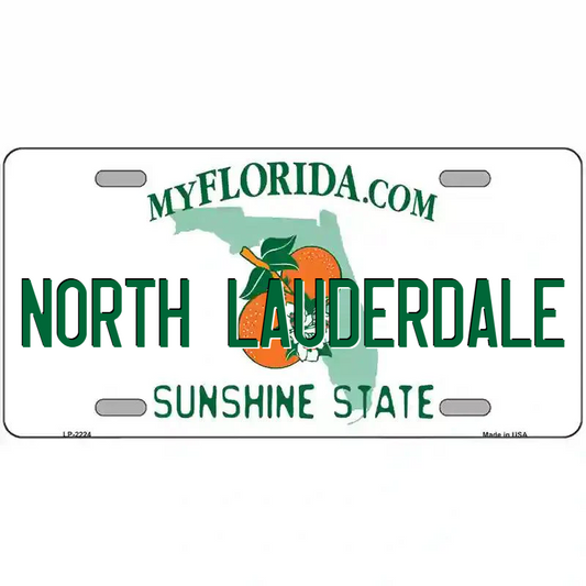 North Lauderdale Florida Metal Sign