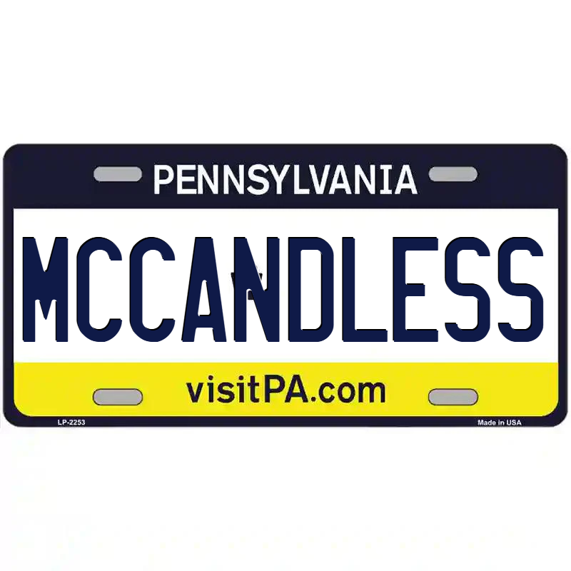 McCandless Pennsylvania Metal Sign