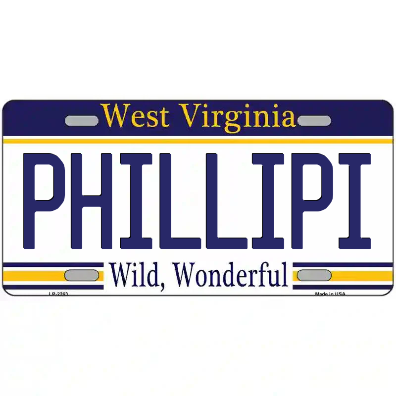 Phillipi West Virginia Metal Sign