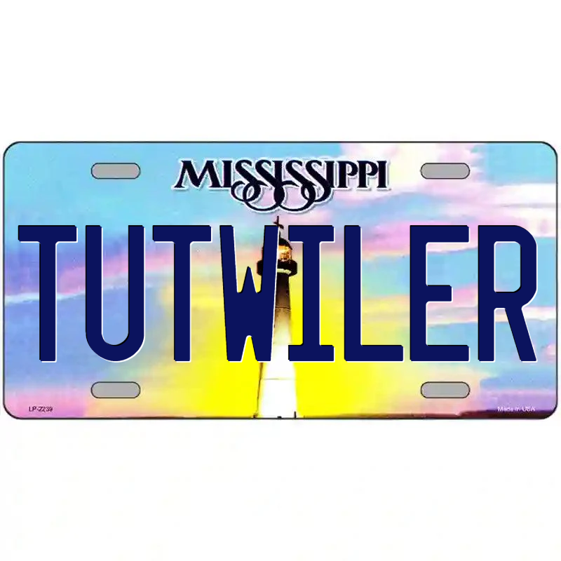 Tutwiler Mississippi Metal Sign