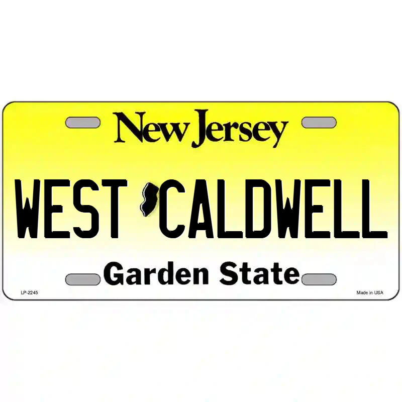 West Caldwell New Jersey Metal Sign