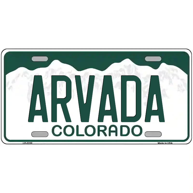 Arvada Colorado Metal Sign