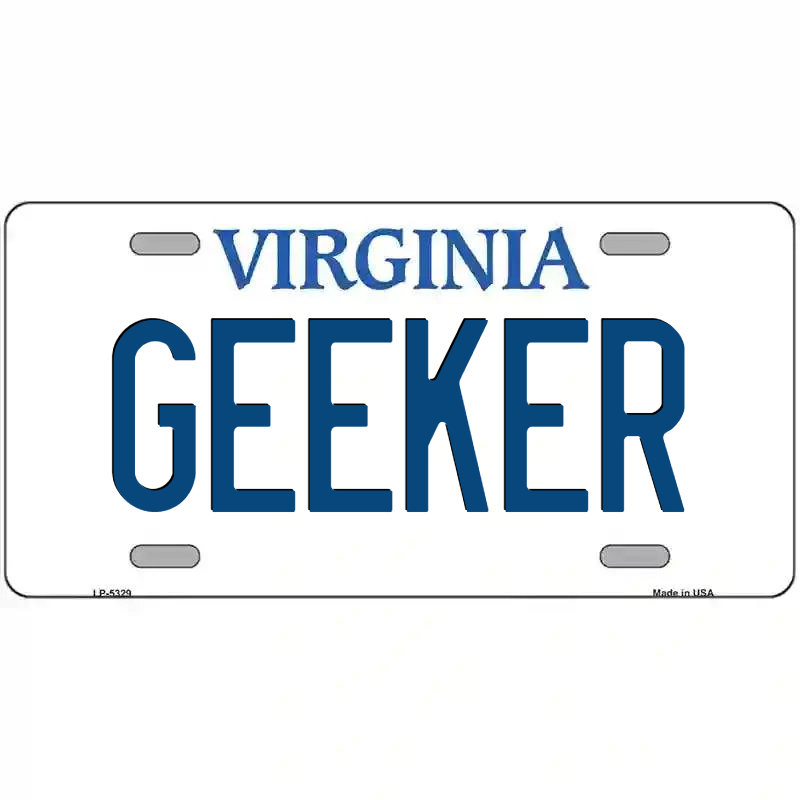 Geeker Virginia Metal Sign