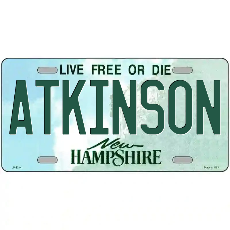 Atkinson New Hampshire Metal Sign