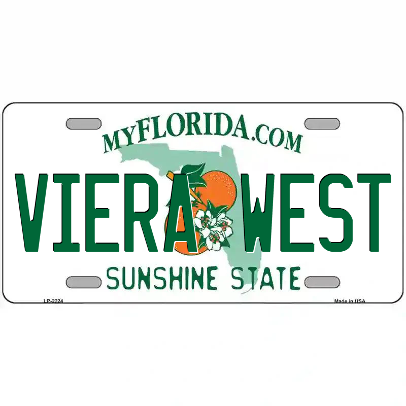 Viera West Florida Metal Sign